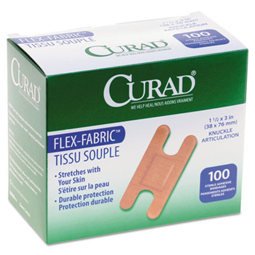 Curad Flex Fabric Bandages  Knuckle  100 Box (MIINON25510)