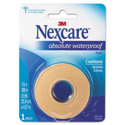 3M Nexcare Absolute Waterproof First Aid Tape  Foam  1  x 180  (MMM731)