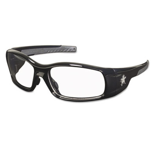 MCR Safety Swagger Safety Glasses  Black Frame  Clear Lens (CRWSR110)