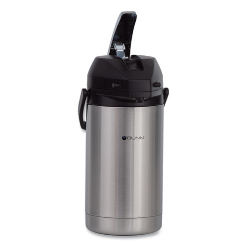 BUNN 3 Liter Lever Action Airpot  Stainless Steel Black (BUNAIRPOT30)