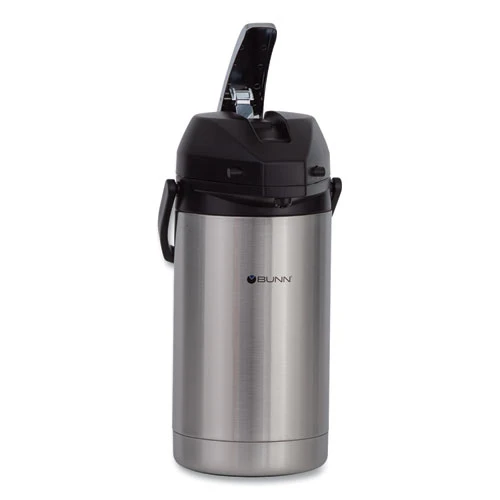 BUNN 3 Liter Lever Action Airpot  Stainless Steel Black (BUNAIRPOT30)