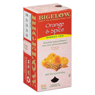 Bigelow Orange and Spice Herbal Tea  28 Box (BTC10398)