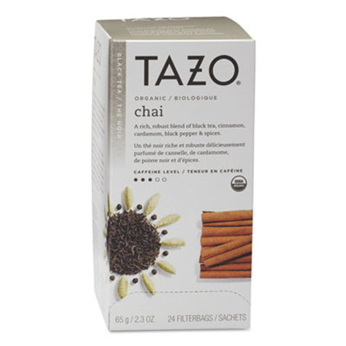 Tazo Chai Organic Black Tea  Filter Bag  24 Box (TZO149904)