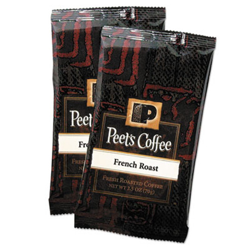 Peet's Coffee & Tea Coffee Portion Packs  French Roast  2 5 oz Frack Pack  18 Box (PEE504914)
