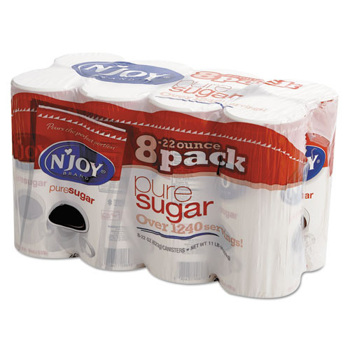 N'Joy Pure Sugar Cane  22 oz Canisters  8 Carton (NJO827820)
