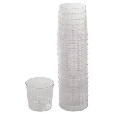 WNA Classicware Tumblers  9 oz  Plastic  Clear  Rocks Glass  16 Bag  15 Bag Carton (WNARSCCR91516)