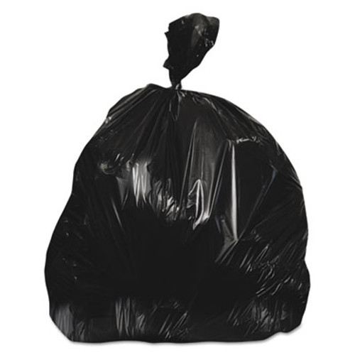Heritage High-Density Waste Can Liners  56 gal  22 microns  43  x 48   Black  150 Carton (HERZ8648WKR01)
