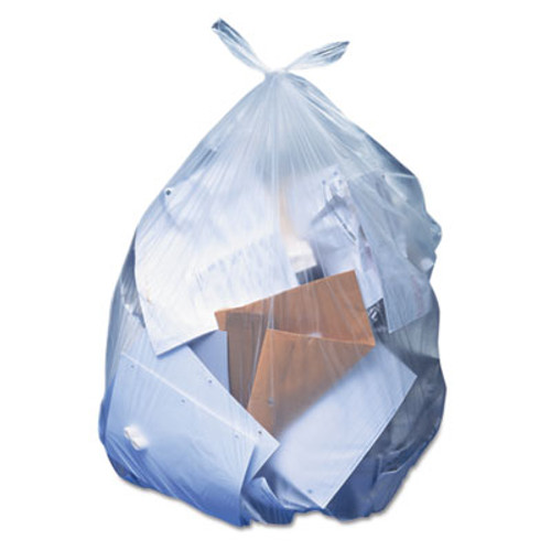 Heritage Linear Low-Density Can Liners  60 gal  1 1 mil  38  x 58   Clear  100 Carton (HERH7658SC)