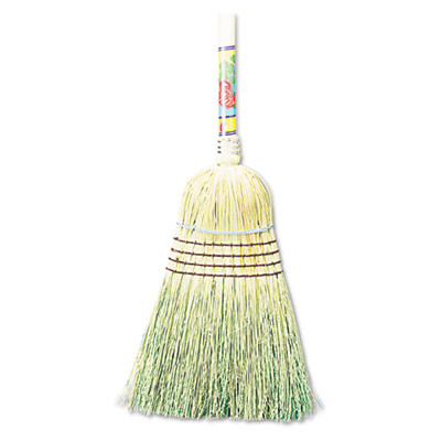Boardwalk Warehouse Broom  Corn Fiber Bristles  56  Overall Length  Natural  12 Carton (BWK932CCT)