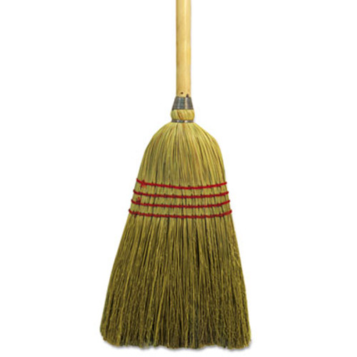 Boardwalk Maid Broom  Mixed Fiber Bristles  55  Long  Natural  12 Carton (BWK920YCT)