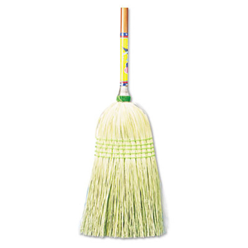 Boardwalk Parlor Broom  Corn Fiber Bristles  55  Wood Handle  Natural  12 Carton (BWK926CCT)