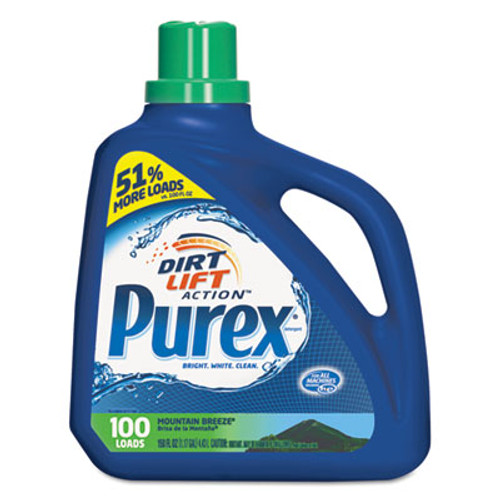Purex Liquid Laundry Detergent  Mountain Breeze  150 oz Bottle  4 Carton (DIA05016CT)