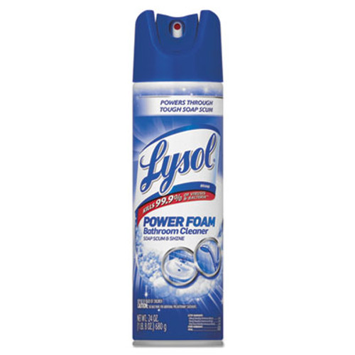 LYSOL Brand Power Foam Bathroom Cleaner  24oz Aerosol  12 Carton (RAC02569CT)