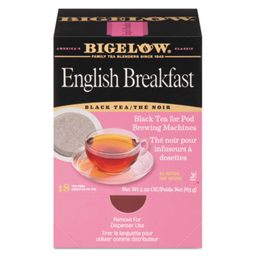 Bigelow English Breakfast Tea Pods  1 90 oz  18 Box (BTC009906)