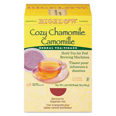 Bigelow Cozy Chamomile Herbal Tea Pods  1 90 oz  18 Box (BTC10906)