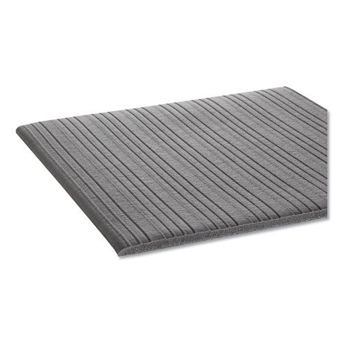 Crown Ribbed Anti-Fatigue Mat  Vinyl  27 x 36  Gray (CWNFJS736GY)