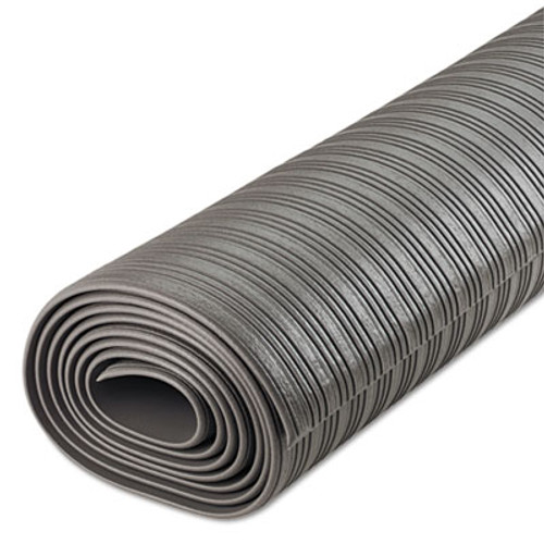 Crown Ribbed Anti-Fatigue Mat  Vinyl  36 x 120  Gray (CWNFL3610GY)