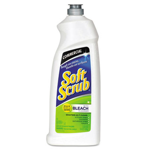 Soft Scrub All Purpose Cleanser, Lemon Scent 36 oz Bottle, 6/Carton