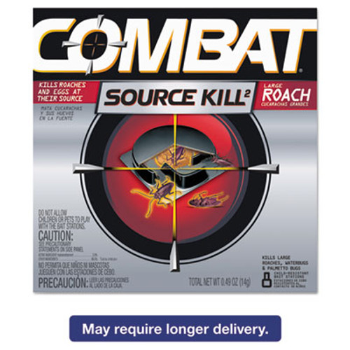 Combat Source Kill Large Roach Killing System  Child-Resistant Disc  8 Box (DIA41913)