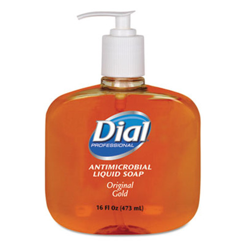 Dial Professional Gold Antimicrobial Liquid Hand Soap  Floral Fragrance  16 oz Pump Bottle (DIA80790EA)