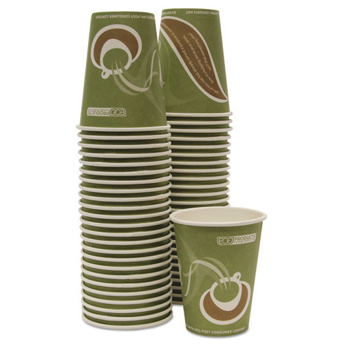 Eco-Products Evolution World 24  Recycled Content Hot Cups Convenience Pack - 12oz   50 PK (ECOEPBRHC12EWPK)