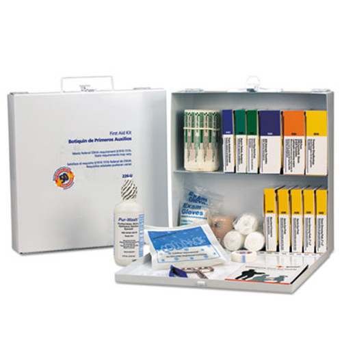 First Aid Only First Aid Station for 50 People  196-Pieces  OSHA Compliant  Metal Case (FAO226U)