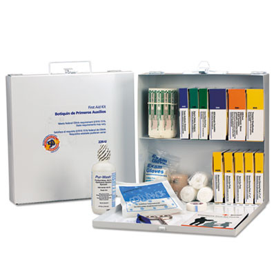 First Aid Only First Aid Station for 50 People  196-Pieces  OSHA Compliant  Metal Case (FAO226U)