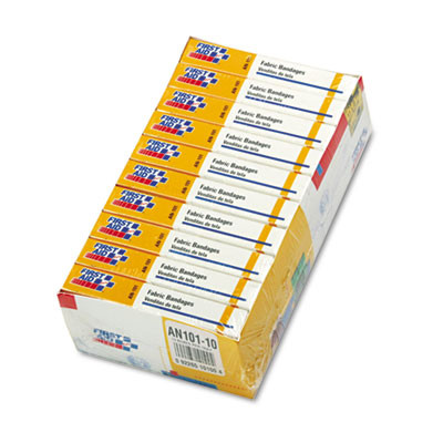 First Aid Only First-Aid Refill Fabric Adhesive Bandages  1  x 3   160 Pack (FAOAN101)