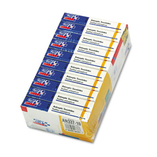 First Aid Only Antiseptic Wipe Refill for ANSI-Compliant First Aid Kits Cabinets  100 Pack (FAOAN337)