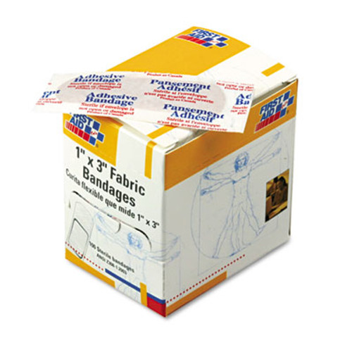 First Aid Only Fabric Bandages  1  x 3   100 Box (FAOG122)