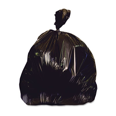 Heritage Low-Density Repro Can Liner  56 gal  2 mil  43  x 47   Black  100 Carton (HERX8647QK)