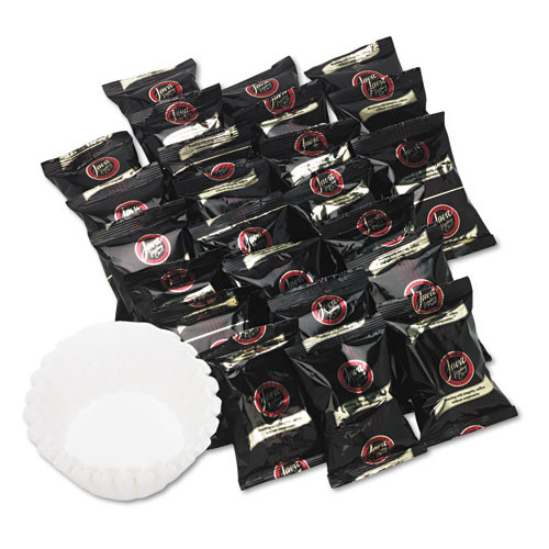 Distant Lands Coffee Coffee Portion Packs  1 5oz Packs  Hazelnut Creme  24 Carton (JAV705024)