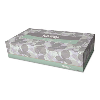 Kleenex Naturals Facial Tissue  2-Ply  White  125 Sheets Box  48 Boxes Carton (KCC21601)
