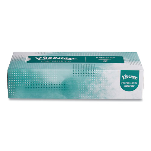 Kleenex Naturals Facial Tissue  2-Ply  White  125 Sheets Box  48 Boxes Carton (KCC21601)