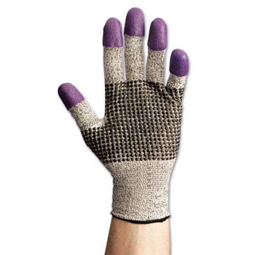 KleenGuard G60 Purple Nitrile Gloves  240 mm Length  Large Size 9  Black White  Pair (KCC97432)