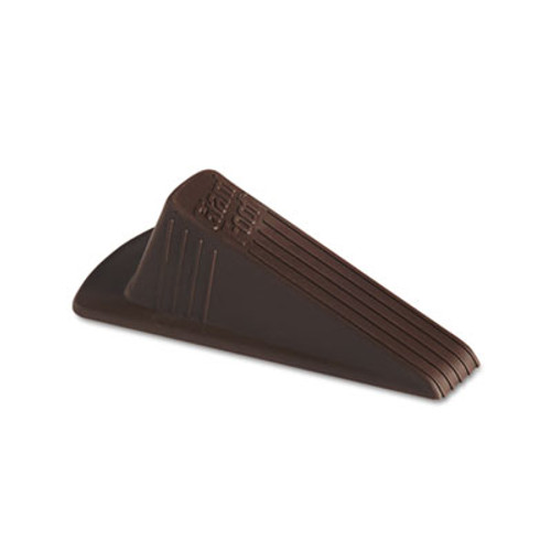 Master Caster Giant Foot Doorstop  No-Slip Rubber Wedge  3 5w x 6 75d x 2h  Brown  2 Pack (MAS00969)