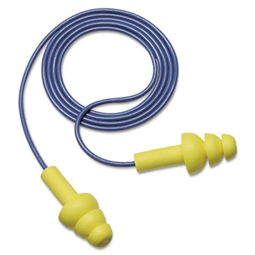 3M EA  AA  R UltraFit Earplugs  Corded  Premolded  Yellow  100 Pairs (MMM3404004)