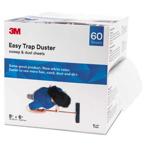 3M Easy Trap Duster  8  x 30 ft  White  1 60 Sheet Roll Box (MMM59152W)