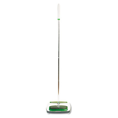 Scotch-Brite Quick Floor Sweeper  Rubber Bristles  42  Aluminum Handle  White (MMMM007CCW)