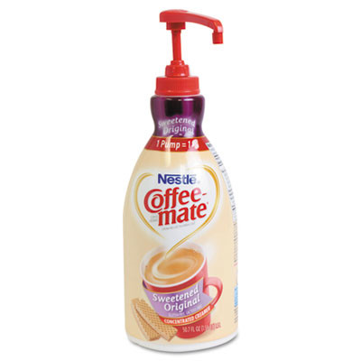 Coffee mate Liquid Coffee Creamer  Sweetened Original  1500mL Pump Dispenser (NES13799)