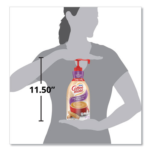 Coffee mate Liquid Coffee Creamer  Sweetened Original  1500mL Pump Dispenser (NES13799)