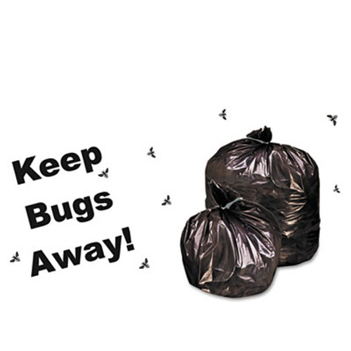 Stout by Envision Insect-Repellent Trash Bags  45 gal  2 mil  40  x 45   Black  65 Box (STOP4045K20)