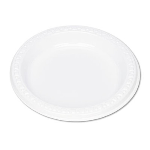 Tablemate Plastic Dinnerware  Plates  6  dia  White  125 Pack (TBL6644WH)