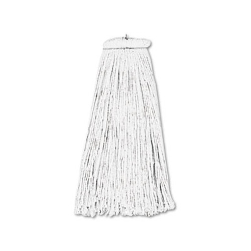 Boardwalk Cut-End Lie-Flat Wet Mop Head  Rayon  16oz  White (BWK716REA)