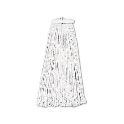 Boardwalk Cut-End Lie-Flat Wet Mop Head  Rayon  16oz  White (BWK716REA)