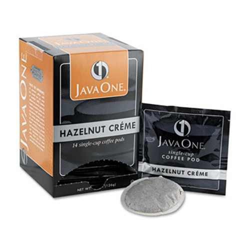 Java One Coffee Pods  Hazelnut Creme  Single Cup  14 Box (JAV70500)