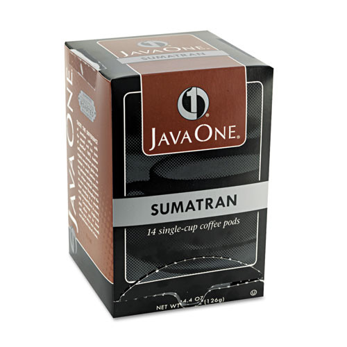 Java One Coffee Pods  Sumatra Mandheling  Single Cup  14 Box (JAV60000)