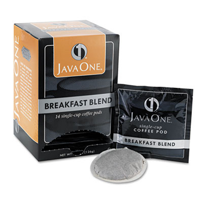 Java One Coffee Pods  Breakfast Blend  Single Cup  14 Box (JAV30220)