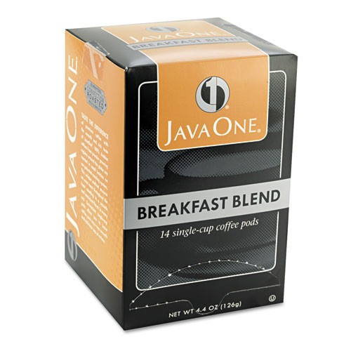 Java One Coffee Pods  Breakfast Blend  Single Cup  14 Box (JAV30220)