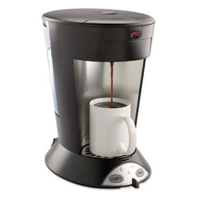 BUNN My Cafe Pourover Commercial Grade Coffee Tea Pod Brewer  Stainless Steel  Black (BUNMCP)